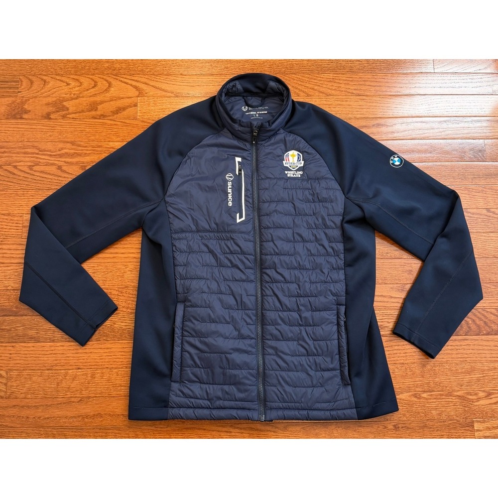 Sunice Ryder Cup Whistling Straits Golf Performance Jacket Mens Large BMW Hybrid